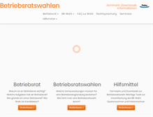 Tablet Screenshot of betriebsratswahlen.de